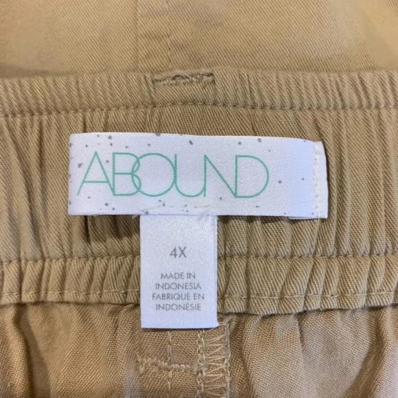 Abound‎ Women's Twill Balloon Leg Pants In Beige Nougat Size 4X NWT - Picture 8 of 13